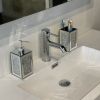 Ambrose Exquisite 2 Piece Square Soap Dispenser and Toothbrush Holder