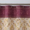 Muwago Luxury Royal Scroll Style Shower Curtain Colorful Waterproof Mildew Proofing Fabric Bathing Cover Aethetic Bathroom Decor