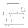 Single Handle Contemporary Bathroom Vanity Basin Sink Faucet