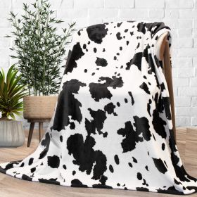 Cow Print Blanket Flannel Blanket (Option: 3style-70 × 100cm)