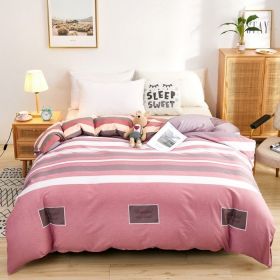 Quilt Cover Single Wholesale Pure Cotton Single Double Student Dormitory Three-piece Set (Option: To new world-4piece twin set220x240)