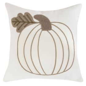 Pumpkin Embroidered Halloween Pillow Cover Lumbar Support (Option: Pumpkin 5-45 �� 45cm-Without pillow core)