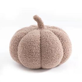 Simple Small Pumpkin Pillow Cute Sofa Cushion (Option: Light Khaki-28cm)