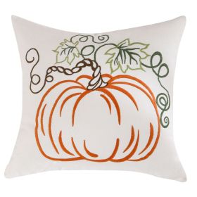 Pumpkin Embroidered Halloween Pillow Cover Lumbar Support (Option: Pumpkin 2-50 �� 50cm-Excluding pillow covers)