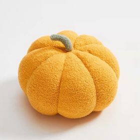 Simple Small Pumpkin Pillow Cute Sofa Cushion (Option: Yellow-48cm)